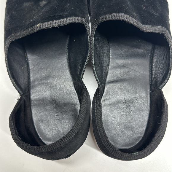 The Row Friulane Ventian Velvet D'Orsay Ballet Flats Shoes Black Size 40 US 10 - Picture 9 of 11